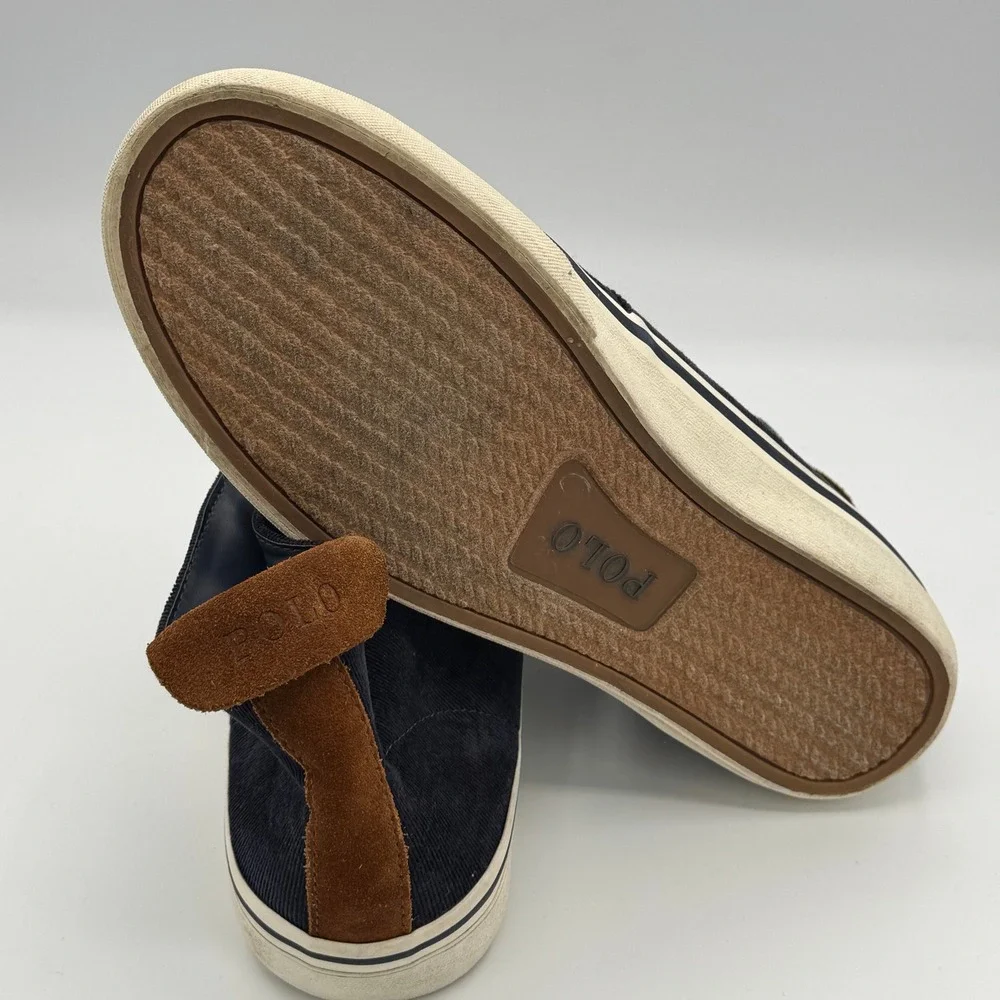 Polo Ralph Lauren Men's‎ Navy Corduroy Chukka Boots Size 9.5D